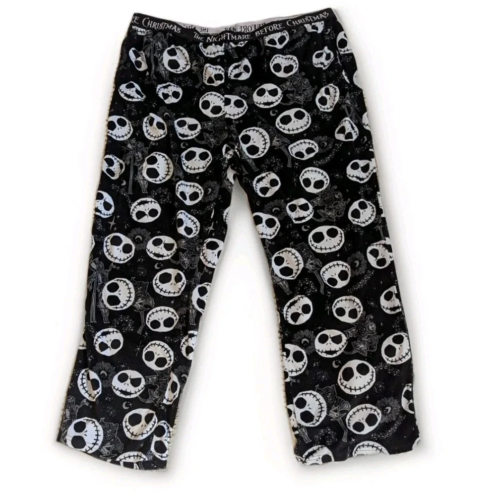Goth Emo Nightmare Before Christmas Jack Skellington Lounge Pants 2X - Picture 1 of 6